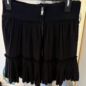 Isabel Marant Black Pleated Mini Skirt